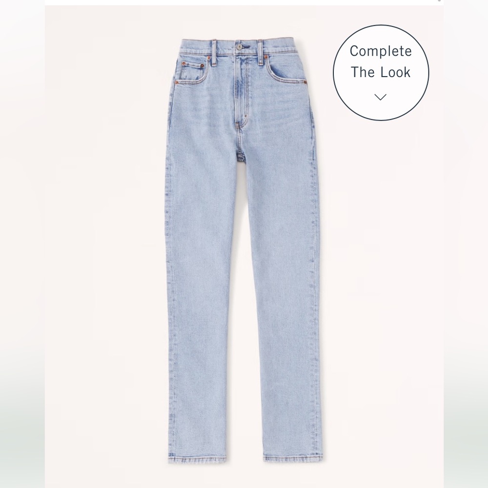 ABERCROMBIE 90’s Slim Straight Ultra High Rise Jeans 4L